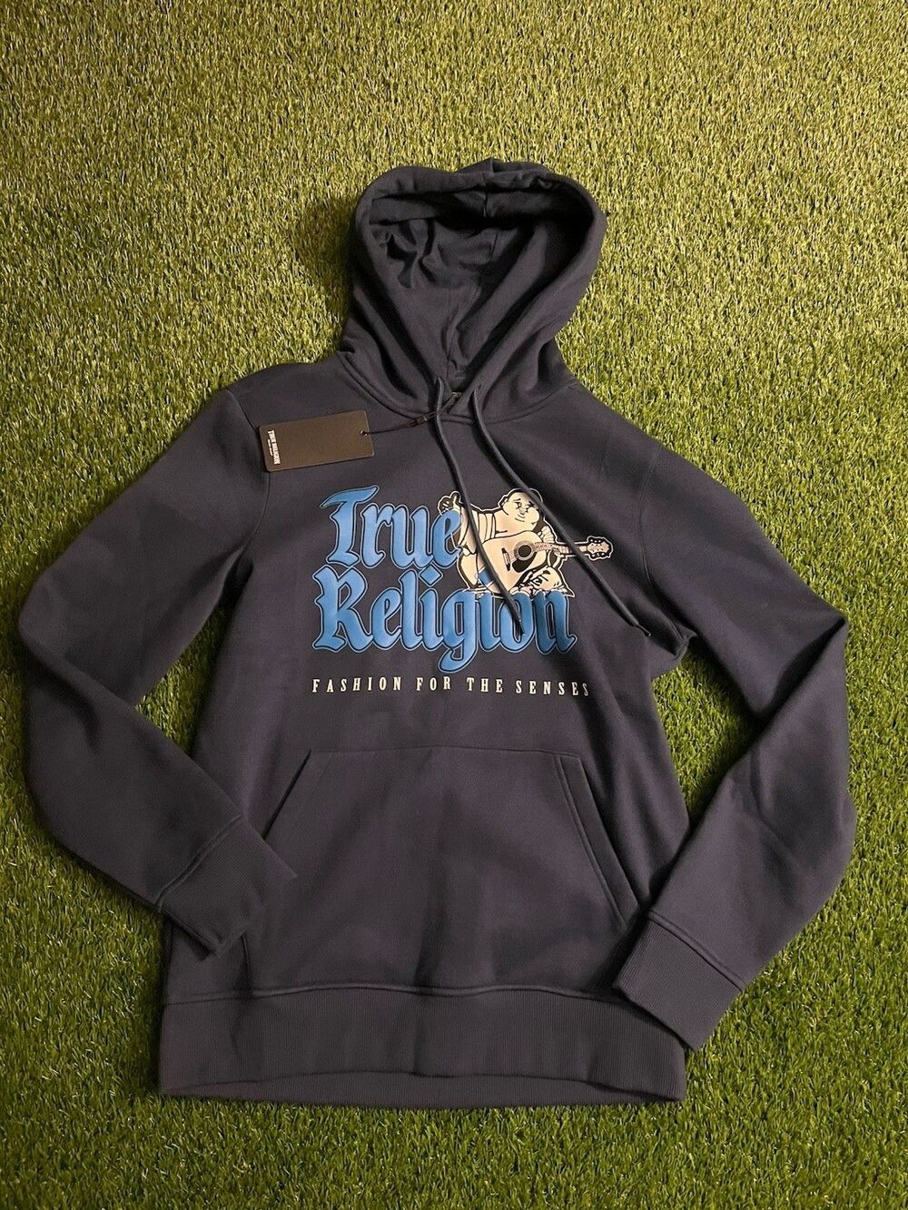 True Religion Buddha Navy Blue Hoodie Men’s Small New With Tags